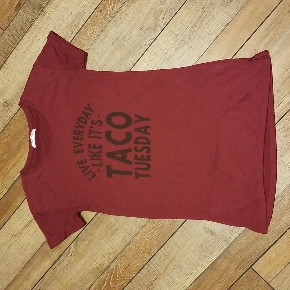 Awake Live everyday like it's taco Tuesday graphic tee shirt xs
